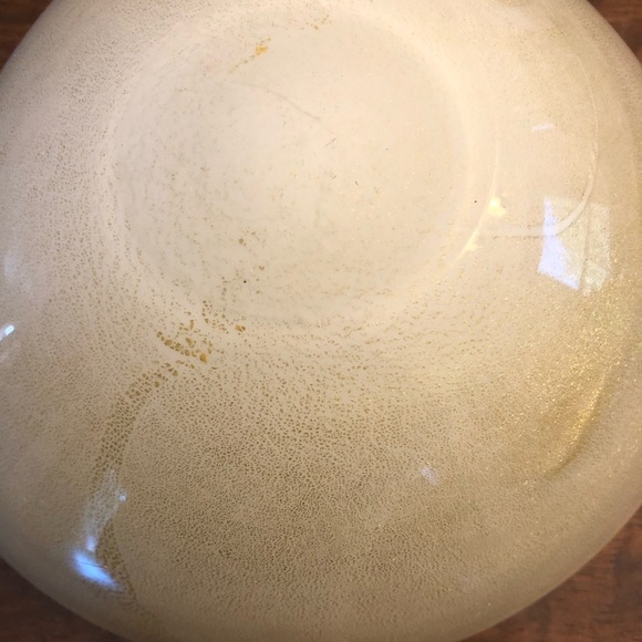 Murano Gold Fleck Bowl / Ashtray - Picture 4 of 10